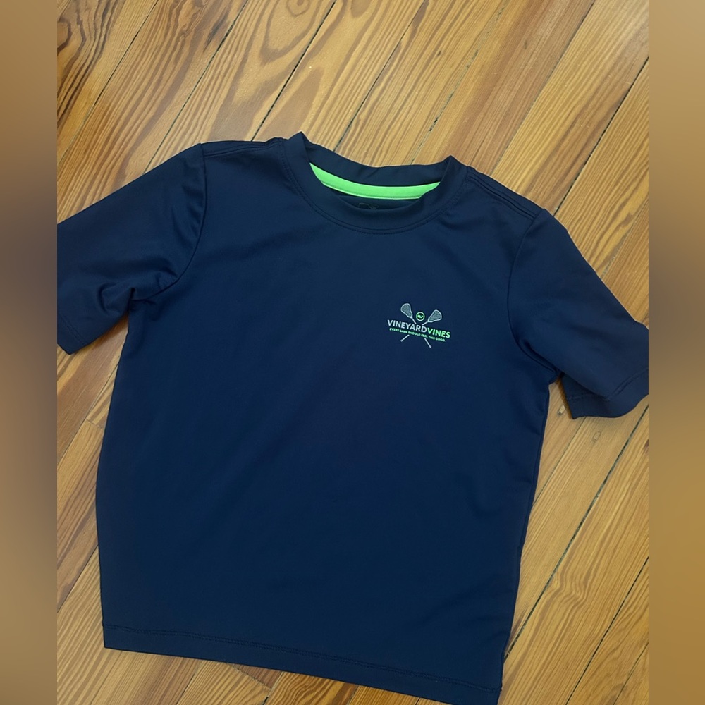 Vineyard Vines Navy Tee with Logo